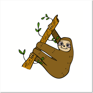 Another Cute Sloth Design Posters and Art